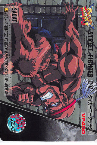 Street Fighter Trading Card - 18 Normal Carddass Street Fighter II V Vol. 7: Sagat (Sagat) - Cherden's Doujinshi Shop - 1