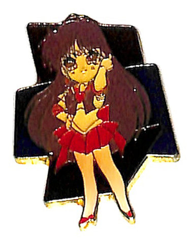 Sailor Moon Pin - Kanebo Miracle Pins Sailor Stars Sailor Mars Red Blue Bars (Sailor Mars) - Cherden's Doujinshi Shop - 1