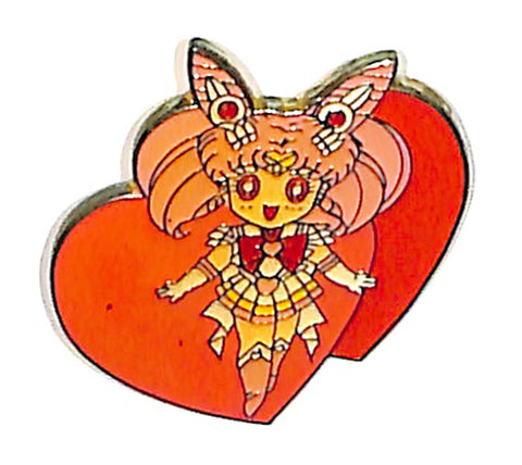 Sailor Moon Pin - Kanebo Miracle Pins SS Part 1 Sailor Chibi Moon Double Heart (Rini) - Cherden's Doujinshi Shop - 1