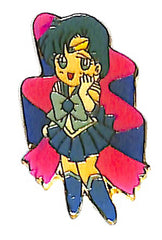 Sailor Moon Pin - Kanebo Miracle Pins SS Part 2 Sailor Mercury 2 Blue Magenta Ribbon (Sailor Mercury) - Cherden's Doujinshi Shop - 1