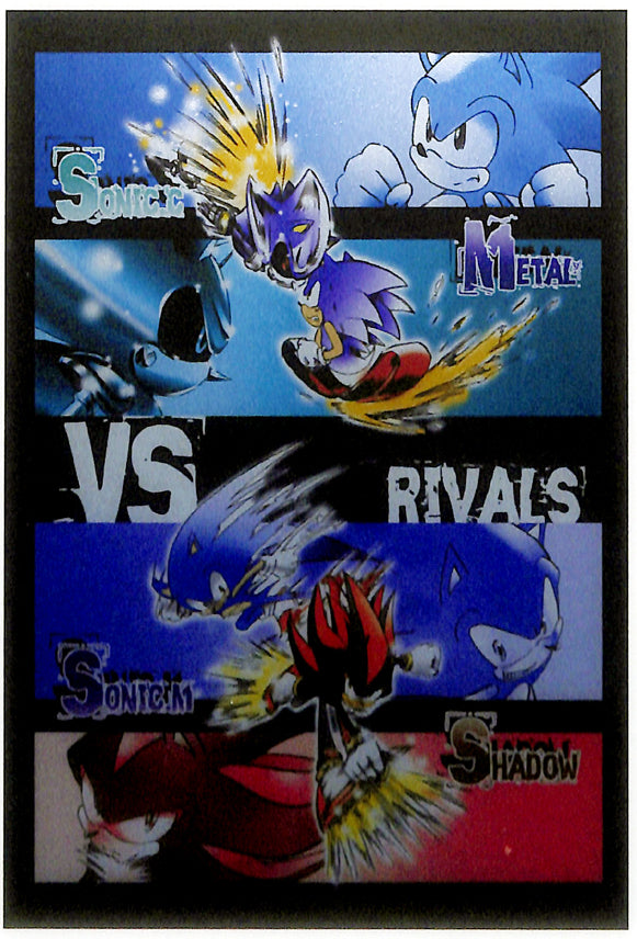 Sonic vs Hyper Metal Sonic, an art card by Yung Firefly - INPRNT