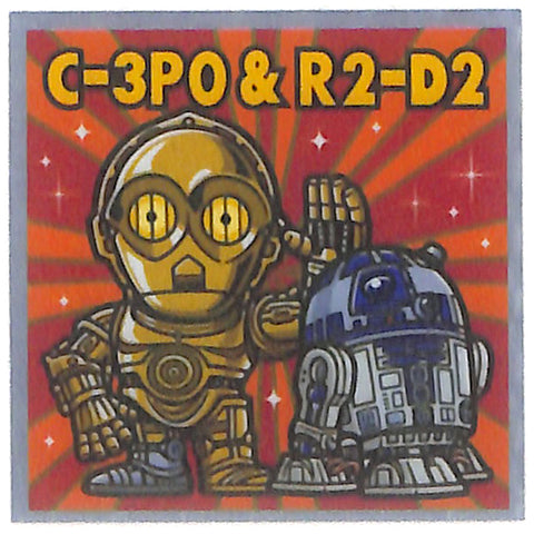 Star Wars Sticker - Bikkuri Manchoco Episode IV V VI Collection No.9 Resistance C-3PO & R2-D2 (C-3PO) - Cherden's Doujinshi Shop - 1