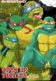 Teenage Mutant Ninja Turtles Doujinshi - Open Up Turtles (Raphael x Leonardo) - Cherden's Doujinshi Shop - 1