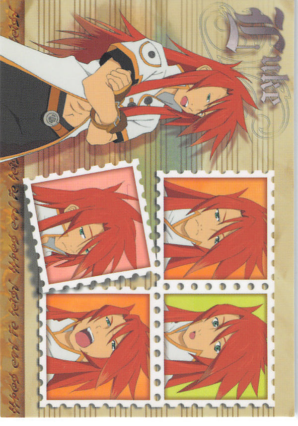 Tales of the Abyss Trading Card - No.55 Normal Frontier Works Chat Card-1 Luke fone Fabre (Long Hair) (Luke fon Fabre) - Cherden's Doujinshi Shop - 1