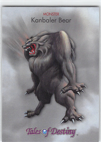 Tales of Destiny Trading Card - 60 Normal Collection Cards Monster: Kanbaler Bear (Kanbaler Bear) - Cherden's Doujinshi Shop - 1