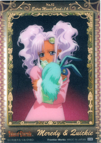 Tales of Eternia Trading Card - No.52 Extra Limited Edition (FOIL) Extra Movie Card - 16: Meredy & Quickie (Meredy) - Cherden's Doujinshi Shop - 1