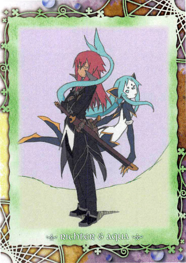 Tales of Symphonia 2 Trading Card - Frontier Works Knight of Ratatosk Trading Card Ending Card No.37 (Richter x Aqua) - Cherden's Doujinshi Shop - 1