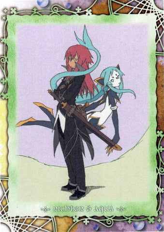 Tales of Symphonia 2 Trading Card - Frontier Works Knight of Ratatosk Trading Card Ending Card No.37 (Richter x Aqua) - Cherden's Doujinshi Shop - 1