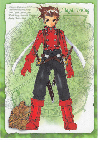 Tales of Symphonia Trading Card - No.01 Normal Frontier Works Character Card - 01 - Lloyd Irving (Lloyd Irving) - Cherden's Doujinshi Shop - 1