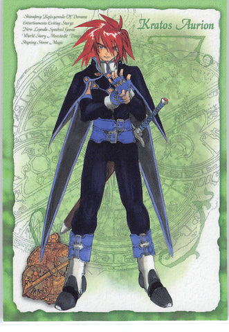 Tales of Symphonia Trading Card - No.04 Normal Frontier Works Character Card - 04 - Kratos Aurion (Kratos Aurion) - Cherden's Doujinshi Shop - 1
