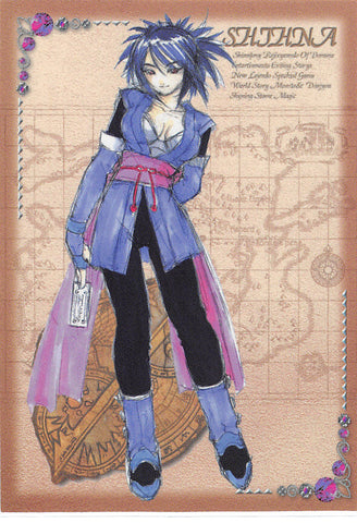 Tales of Symphonia Trading Card - No.59 Normal Frontier Works Rough Illustration Card - 06 - Shihna (Sheena Fujibayashi) - Cherden's Doujinshi Shop - 1