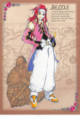 Tales of Symphonia Trading Card - No.61 Normal Frontier Works Rough Illustration Card - 08 - Zelos (Zelos Wilder) - Cherden's Doujinshi Shop - 1