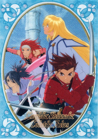 Tales of Symphonia Trading Card - SP.08 Special Card Frontier Works (FOIL) Lloyd and Sheena and Colette and Zelos (Lloyd Irving) - Cherden's Doujinshi Shop - 1
