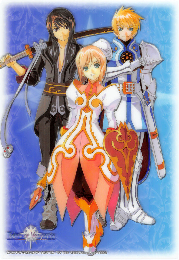 Tales of Vesperia Clear Plate - Tales of Vesperia Jumbo Carddass Ex Clear Plate Collection #10 Yuri Estelle and Flynn (Yuri) - Cherden's Doujinshi Shop - 1