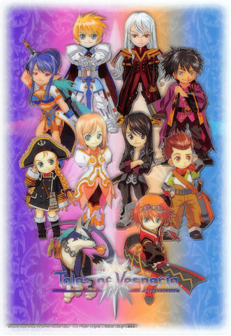 Tales of Vesperia Clear Plate - Tales of Vesperia Jumbo Carddass Ex Clear Plate Collection #14 Chibi Cast (Yuri) - Cherden's Doujinshi Shop - 1