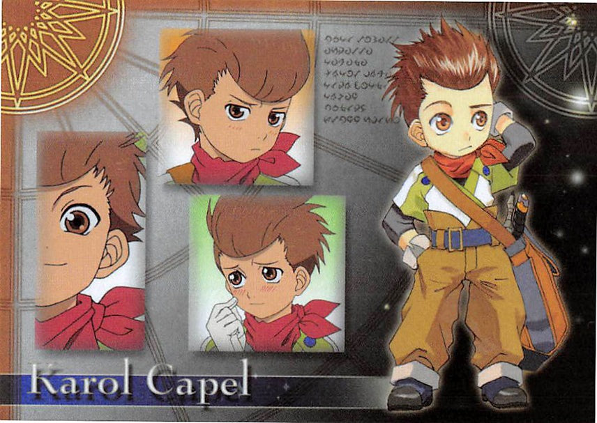 Tales of Vesperia Trading Card - No.21 Face Chat Card - 12 Karol Capel Frontier Works (Karol) - Cherden's Doujinshi Shop - 1