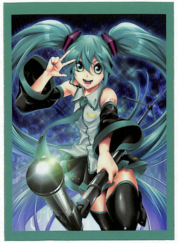 Vocaloid Trading Card Sleeve - C83 lumiere-clarte Trading Card Sleeves Hatsune Miku with Microphone (Hatsune Miku) - Cherden's Doujinshi Shop - 1