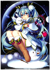 Vocaloid Clear File - Snow Miku 2015 A4 Clear File 2 Masaru.jp (Miku Hatsune) - Cherden's Doujinshi Shop - 1