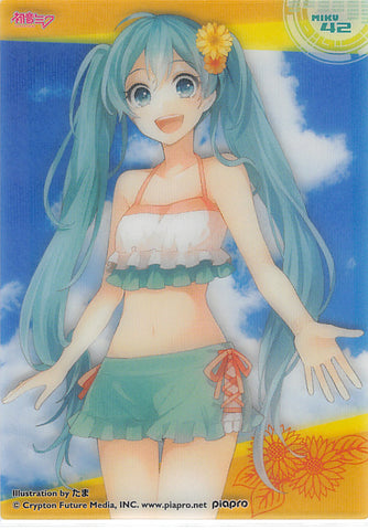 Vocaloid Trading Card - MIKU 42 (HOLO) Clear Card Collection Miku Hatsune (Collection 3) (Miku Hatsune) - Cherden's Doujinshi Shop - 1