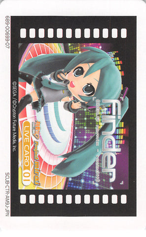 Vocaloid Trading Card - Live Card 01 Normal Project Mirai Finder (689-00693-07) (Miku Hatsune) - Cherden's Doujinshi Shop - 1
