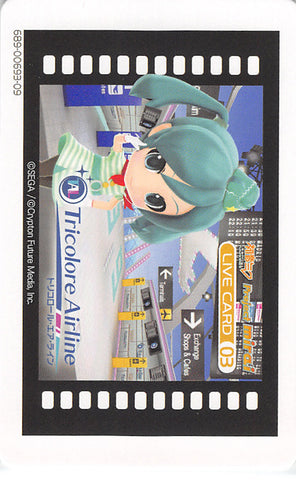 Vocaloid Trading Card - Live Card 03 Normal Project Mirai Tricolore Airline (689-00693-09) (Miku Hatsune) - Cherden's Doujinshi Shop - 1