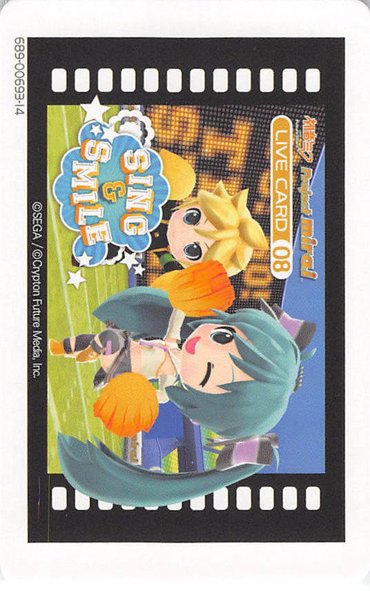 Vocaloid Trading Card - Live Card 08 Normal Project Mirai Sing & Smile (689-00693-14) (Len Kagamine) - Cherden's Doujinshi Shop - 1