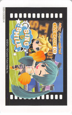 Vocaloid Trading Card - Live Card 08 Normal Project Mirai Sing & Smile (689-00693-14) (Len Kagamine) - Cherden's Doujinshi Shop - 1