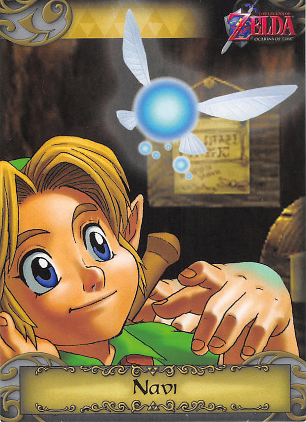 Legend of Zelda Trading Card - 3 Navi (Ocarina of Time) (Navi and Link)