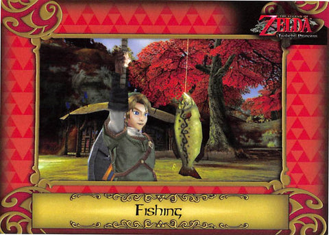 Legend of Zelda Trading Card - 51 Fishing (Link / Twilight Princess) (Link) - Cherden's Doujinshi Shop - 1