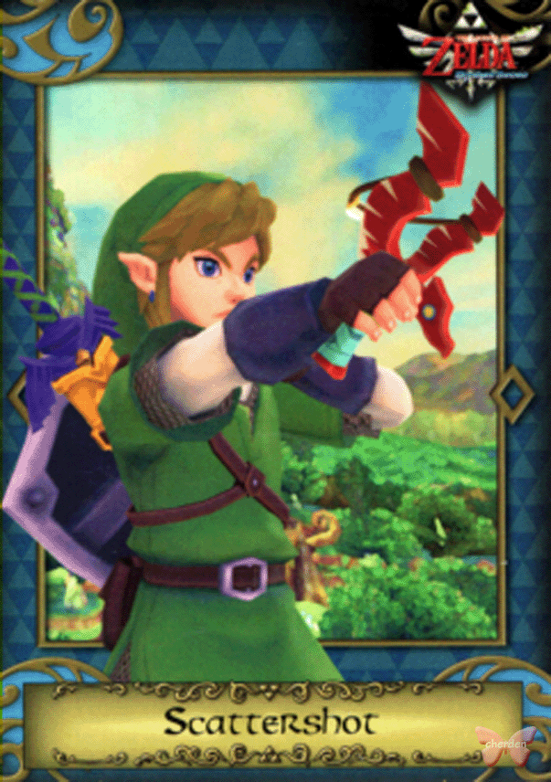 Legend of Zelda Trading Card - 67 Scattershot (Link / Skyward Sword) (Scattershot) - Cherden's Doujinshi Shop - 1