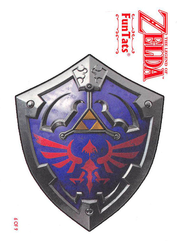 Legend of Zelda Tattoo - FunTats Tattoo 6 of 9 Hylian Shield (Hylian Shield) - Cherden's Doujinshi Shop - 1