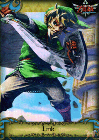 Legend of Zelda Trading Card - G1 GOLD FOIL Link (Skyward Sword) (Link)