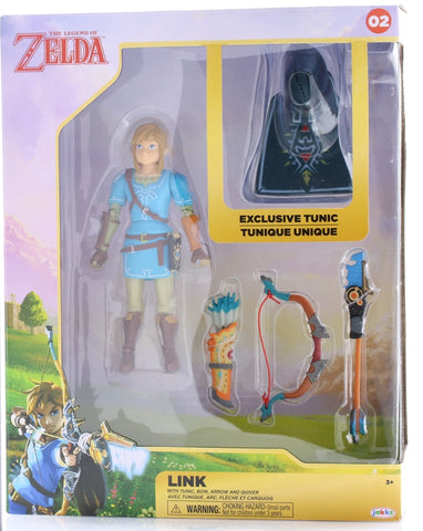 Legend of Zelda Figurine - jakks Pacific Figure: 02 Link with Tunic Bow Arrow and Quiver (Breath of the Wild) (Link (Legend of Zelda)) - Cherden's Doujinshi Shop - 1