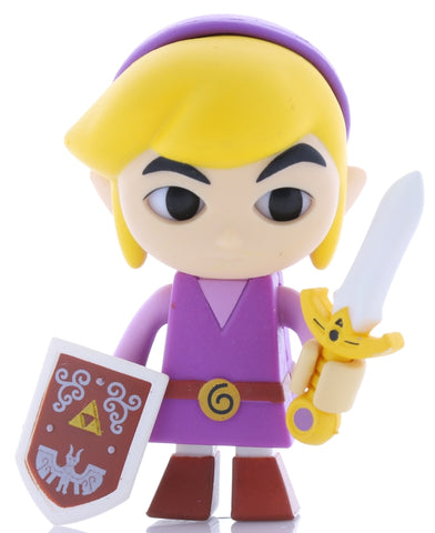 Legend of Zelda Figurine - TOMY 2018 Four Swords Adventures Purple Link Mini Gashapon Figure Expression C (Link (Legend of Zelda)) - Cherden's Doujinshi Shop - 1